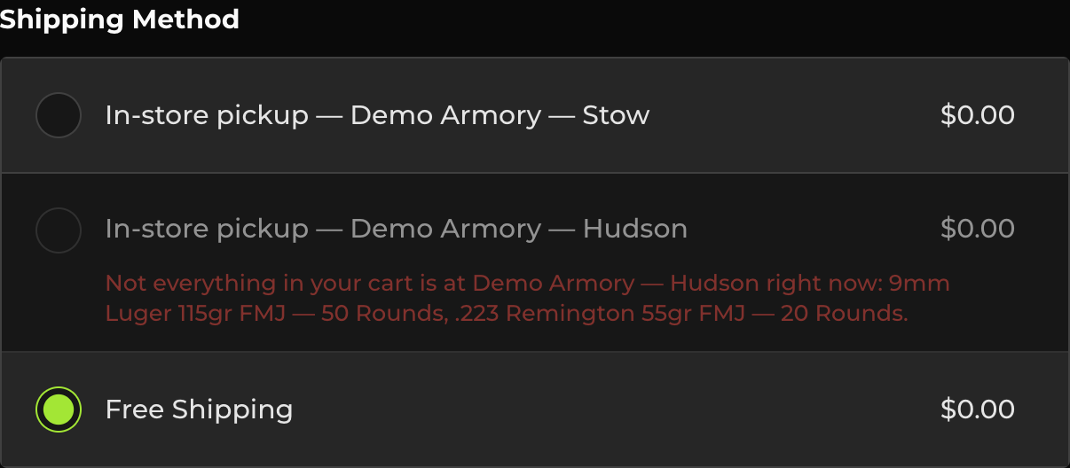 Pickup that knows what a firearm is.