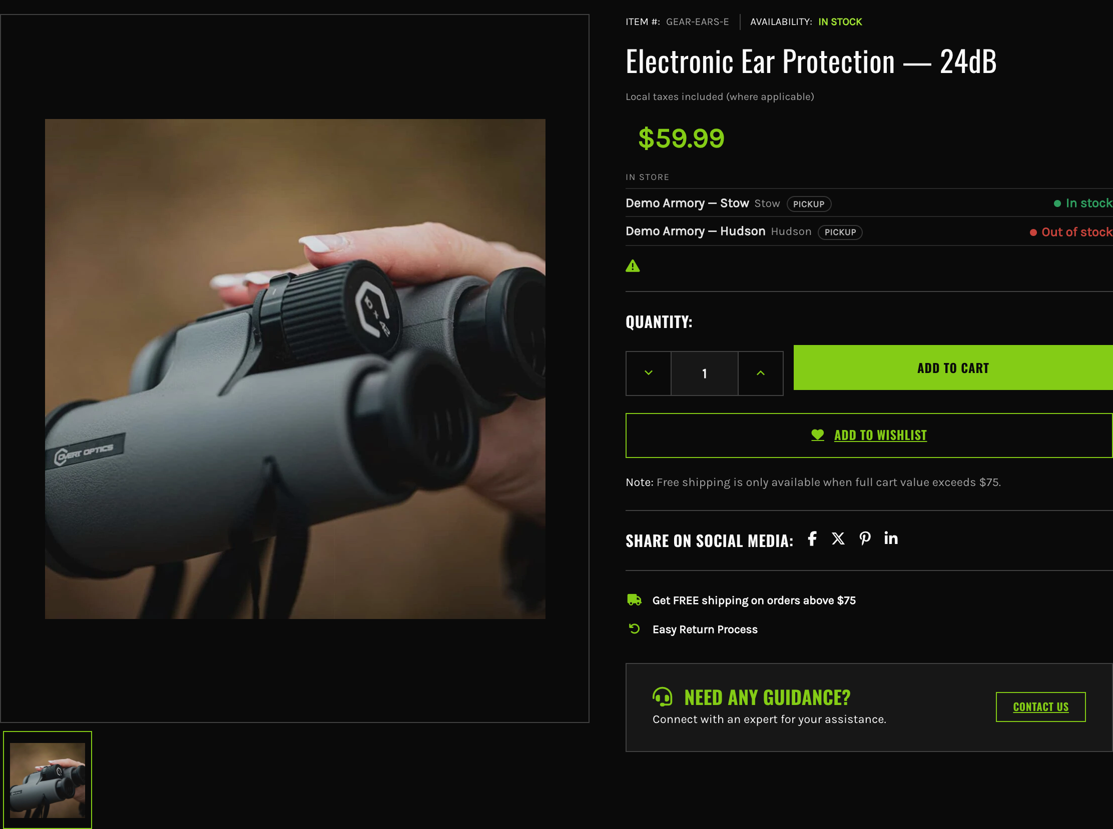 “Is it on the shelf?” Answered on the product page.